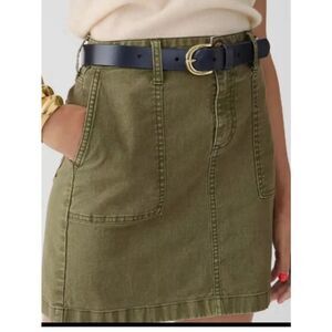 J Crew Garment-Dyed Utility Mini Skirt Women’s Size 6